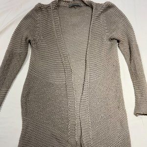 Zara beige knit cardigan made in italy